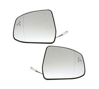 Rear View Door Mirror Glass For Focus MK2 MK3 For Mondeo MK4 Door Wing Heating The Car Side Mirror Glass Blind Spot Warning convex mirror wing(Pair(L R))
