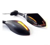 Rear View For YZF 600 Motorcycle Carbon LED Racing Style RearView Turn Signals Integrated Mirrors Mirrors