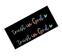 Rear View Glass Sticker,Rear View Glass Sticker | 2pcs Trust In God Vehicles Window Stickers Car Stickers - and Decals