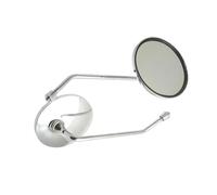 Rear View Mirror 8mm 22mm 25mm Handlebar Round Oval Convex Mirrors Chrome Motorcycle Scooter Universal A Pair(For M8 hole)