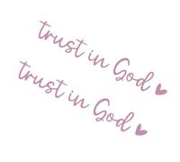 Rear View Mirror Accessories for Women, Rear View Mirror Sticker, Vehicles Window Sticker "Trust In God" Car Sticker Car Decoration - Car Sticker and Decals for Mum, Dad, Colleagues, Family, Friends