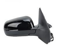 Rear View Mirror Assembly 5 Pins Door Side Mirror Assembly For Golf MK4 1997 1998 1999-2007 White Blue Lens Heated Wing Mirror Car Accessories Rearview Side Mirror Assy(Black,Right)