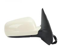 Rear View Mirror Assembly 5 Pins Door Side Mirror Assembly For Golf MK4 1997 1998 1999-2007 White Blue Lens Heated Wing Mirror Car Accessories Rearview Side Mirror Assy(WHITE,Right)