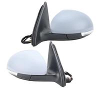 Rear View Mirror Assembly 6 Pins Rearview Wing Mirror Assembly For Tiguan 2009-2017 US Version White Heated Side Door Mirror Car Accessories Rearview Side Mirror Assy(1 pair Primer)