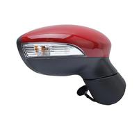 Rear View Mirror Assembly 6 Wire Door Mirror Assembly For Fiesta 2008-2012 Magic Red ESC Lighted Heated Side Mirror Car Accessories Wing Mirror(Left)