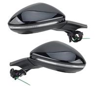Rear View Mirror Assembly 9 Pins Side Door Mirror Assembly For Golf 7 MK7 2012-2020 EU Version Black Power Folding Wing Mirror Car Accessories Rearview Side Mirror Assy(1pair)