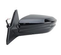 Rear View Mirror Assembly Black Side Rearview Mirror Assembly For Civic 2016-2021 US 13 Pins 7 Pins ABS Manual Folding Turn Signal Heating Camera Rearview Side Mirror Assy(Left)