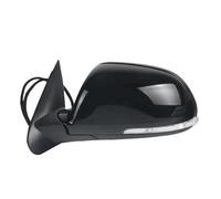 Rear View Mirror Assembly For Skoda For Octavia A6 MK2 Sedan Combi RS 2009-2013 Car Heated Electric Adjust Wing Door Side Rear Mirror Assy Rearview Side Mirror Assy(L Black)
