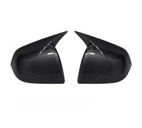 rear view mirror assembly For Tesla Model Y Paste Style Rearview Mirror Cover Reverse Mirrors Shell Case Housing Carbon Fiber Black 1 Pair(A pair carbon fiber)