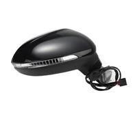 Rear View Mirror Assembly For VW For Passat B8 2017 2018 2019 2020 Car Left Right Side Power Heated Fold Turn Signal 6 8 9 13 Wires Side Mirror Assembly Rearview Side Mirror Assy(Black,8 Wire R)