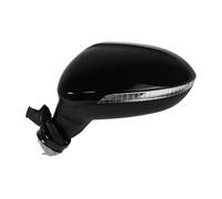 Rear View Mirror Assembly For VW For Passat B8 2017-2020 6 8 9 13 Wires Auto Left Right Side Power Heated Fold Turn Signal Side Mirror Assembly Rearview Side Mirror Assy(Black,6 Wires Left)