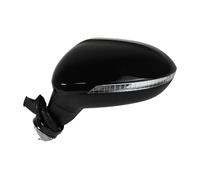 Rear View Mirror Assembly For VW For Passat B8 2017-2020 6 8 9 13 Wires Auto Left Right Side Power Heated Fold Turn Signal Side Mirror Assembly Rearview Side Mirror Assy(Black,9 Wires Left)