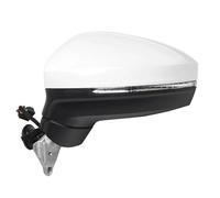 Rear View Mirror Assembly For VW For Tiguan L 2016-2018 Car Side Mirror Assembly 6/9/13Pin Auto Electric Adjustment Power Heated Fold Turn Signal Rearview Side Mirror Assy(WHITE,Left)