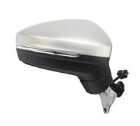 Rear View Mirror Assembly For VW For Tiguan L 2016-2018 Car Side Mirror Assembly 6/9/13Pin Auto Electric Adjustment Power Heated Fold Turn Signal Rearview Side Mirror Assy(Silver,Right)