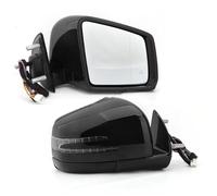 Rear View Mirror Assembly Heated Mirror With Blind Spot Side Mirror Assembly For Mercedes For Benz W164 X164 2005-2011 Glossy Black Power Folding Memory Rearview Side Mirror Assy