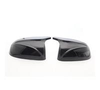 Rear View Mirror Cap Bright Glossy Carbon Fiber Pattern Rearview Mirror Cover Caps For BMW For X5 G05 2018-22 XDrive30i 40i 45e 50i 25d 30d 40d M50i M50d Mirror Cover Cap (Color : Carbon Fiber Look)
