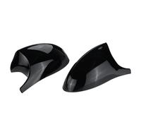 Rear View Mirror Cap Cover For BMW E90 E91 2005-2007 E92 E93 2006-2009 Glossy Black Replacement Left & Right