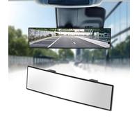 Rear View Mirror, Chrome Anti-glare Panoramic Rear Mirrors Universal 12 Inch Convex Car Interior Clip on Extra Big Wide Angle Rearview Mirror Extender to Reduce Blind Spot for Car SUV Trucks