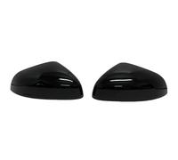 rear view mirror cover For Fiesta MK8 2018 2019 2020 2021 2022 2023 2024 wing Mirror Cover Car Accessories Pair Replacement Rearview Side Mirror Covers(Glossy Black)