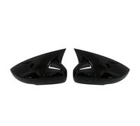 rear view mirror cover For VW For Polo MK5 6R 2009-2013 6C 2014-2017 Side Rearview Wing Mirror Cover Caps Shell Trim OX Horn Exterior(Glossy Black)