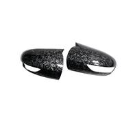 Rear View Mirror Housing Cap Casing For Benz For A B Class W169 W245 2004 2005 2006 2007 2008 Horn Shape Rear View Side Mirror Cover Rearview Caps(Forged Carbon Look)