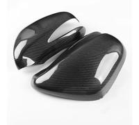 Rear View Mirror Housing LHD For Lexus IS ES 2008-2012 Car Sicker Carbon Fiber Rearview Side Mirror Cover Wing Cap Exterior Rear View Case Trim(Carbon Black LHD)