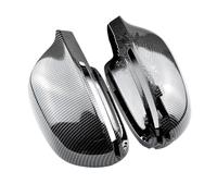 Rear View Mirror Indicator 1Pair Side Wing Rearview Mirror Cover Cap Casing Shiny Black For A3 A4 B8 A5 A6 A8 S8 Q3 Without Side Assist