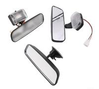 Rear View Mirror Motorcycle Tricycle LED Light for Night Vision Rear View | High-quality ABS material, weatherproof, black for look, durable, universal fit