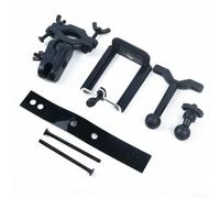 Rear View Mirror Mount Stand Holder for Cell Phone and GPS with 360 Degree Rotation, Adjustable Clamp, and Sponge Padding to Minimize Movement