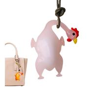 Rear View Mirror Pendant, Grill Chicken Design Interior, Colour-Changing Funny Cute Car Interior Accessory for Women, Men, Girls