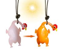 Rear View Mirror Pendant, Roasted Chicken Decoration, Colour Changing Fun, Cute, Car Accessories for Vehicle Decoration