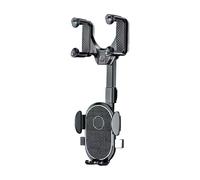 Rear View Mirror Phone Holder - 3-6cm Thick Handle, ABS Locking Holder, Multifunctional Bracket with Angle Control | Practical Car Accessories for Navigation on the Way to Work and a