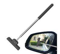 Rear View Mirror Puller - 40.6 Inch Mirror Cleaner Stainless Steel Wiper - Extendable Universal Car Mirror Accessories for Rain Snow Dust Indoor and Outdoor Cleaning