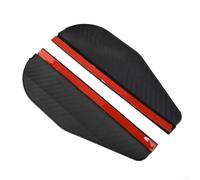 Rear View Mirror Rain Guard Flexible PVC Rear View Mirror Rain | Carbon fibre look, 18.2x5.8cm size, flexible PVC, universal fit, easy clip-on install