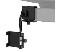 Rear View Mirror Smartphone Holder - Space-Size ABS - Strong Material, Hand Install, GPS - Use with Smooth Movement Dashboard - Alternative for Remote Drivers and Travellers and Travel