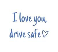 Rear View Mirror Sticker | Drive Safe Interior Decor | I Love You Rearview Mirror Decal,for Truck Auto Motorbike Sedan SUV Pickup Scooter Highway Night Driving Long Trip