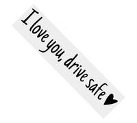Rear View Mirror Sticker - I Love You Safe Driving Mirror Sticker, Car Stickers And Decals, Waterproof Letters Emblem Labels For Truck Window Bumper Windshield Vehicles Exterior Decor