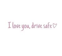 Rear View Mirror Sticker - Interior Decoration Waterproof, I Love You Rear View Mirror Sticker | For Truck, Car, Motorcycle, Saloon, SUV, Pickup, Scooter, Long Distance Night Driving