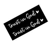 Rear View Mirror Sticker - Rear View Mirror Sticker | 2 Pack Trust In God Vehicles Window Stickers, Car Stickers, Car Stickers and Decals for Mum, Dad, Colleagues, Family and Friends as Accessories