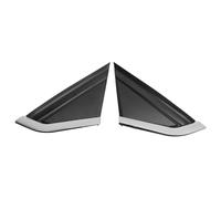 Rear View Mirror Triangle Plate Trim 9647011377 Door Mirror Corner Cover Replacement for Citroen C4 2004 to 2010 (Versión galvanizada)