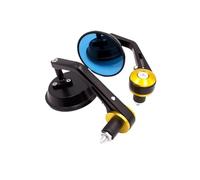 Rear View Mirror Universal For 22mm Motorcycle Black Round Curved Rod Rearview Mirror Blue Glass For Street 750 500 XG750 XG500 2015-2020