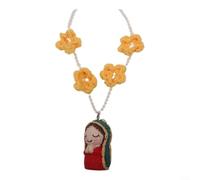 Rear View Mirror Virgin Mary Charm 8cm Handcrafted(Model A)