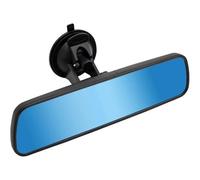 Rear View Mirror Wide-angle Interior Car Mirror with Suction Cup 240 X 65mm, Universal 360° Rotates Rear View Mirror(WHITE)