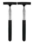 Rear View Mirror Windscreen Wiper Set of 2 - Extendable Cleaner up to 98 cm - Compact Car Accessory for Rain Mist - Black Water Remover for Side Mirrors - Suitable for All Vehicles