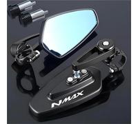 Rear View Mirrors 1 Pair Motorcycle Side Rearview Mirrors For N-MAX 155 250 400 125 Fold The RotatableBar Handlebar End Mirror(Color 1)