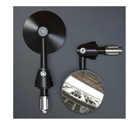 Rear View Mirrors 2pcs/Pair Motorcycle Rear View Mirrors Round 7/8" Handle Bar End Foldable Motorbike Side Universal 2023 Motorcycle Bar