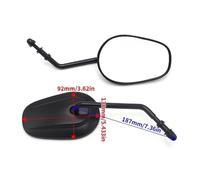 Rear View Mirrors 8MM Black/chrome Rear View Side Mirrors For Da&vidson Sportster XL 883 1200 FLHTCU FLHTCUL FLHTK FLHX FLHXS FLHXSE FLTRU