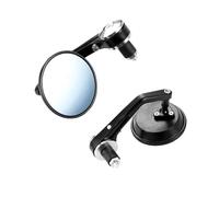 Rear View Mirrors Motorcycle 360°rotatable Handlebar End Rear View Side Mirror For KAWASAKI For Z500 Modified Left Right Reversing Mirror(Silver)