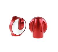 Rear View Mirrors Motorcycle Grip Plug Side Mirror For Vespa GTS 300 250 Sprint Primavera 150 Adjustable Blind Spot Wide Angle Convex Mirror(RED)