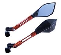 Rear View Mirrors Motorcycle Side Rear View Mirror For Road Star S 1700 XV1700 Bolt XVS950 Vmax 1700 XVS1300 XV250 XVS1100 XVS950(Orange,Long)